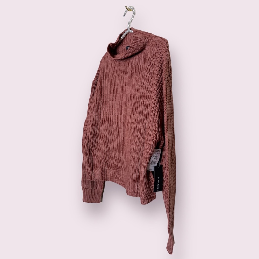 NWT Black Tape Mock Neck Sweater, Size 1X